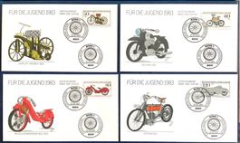 1983 Bonn - FDC Historische Motorräder - Satz