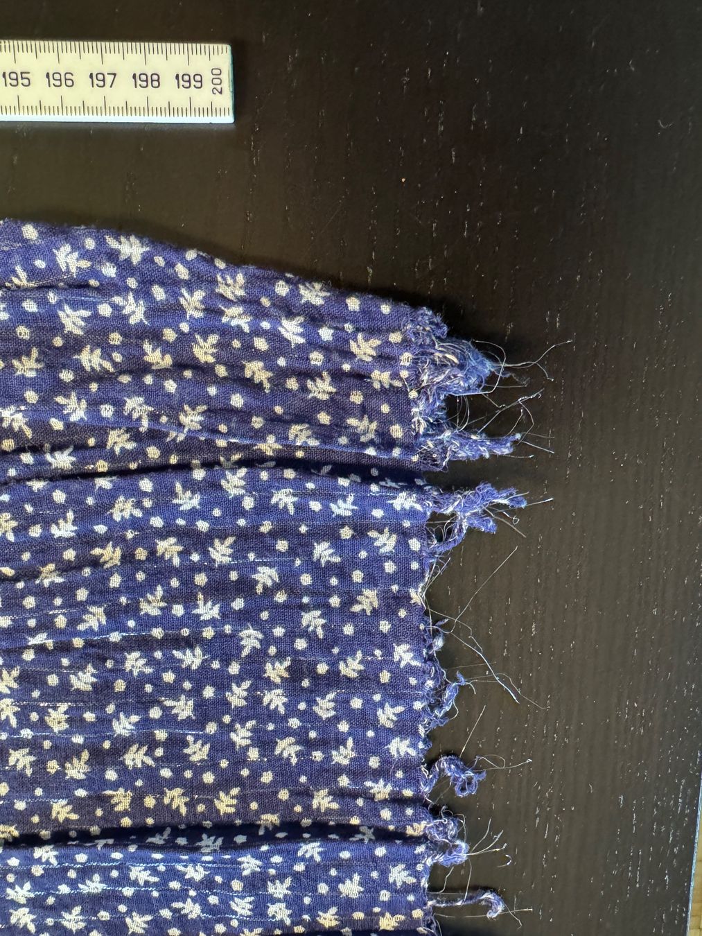 Foulard & Sciarpe: Blauer Schal mit Muster, 60 x 210cm – Usato da Erstfeld venduto da Uhu1980 2