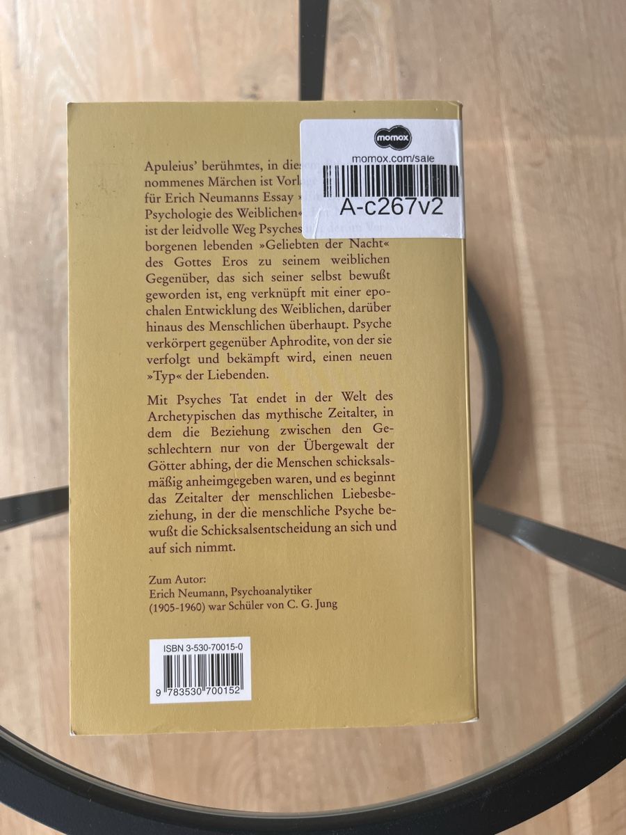 Bücher: Erich Neumann Amor und Psyche – Gebraucht aus Rüthi (Rheintal) von Yulia_T 1
