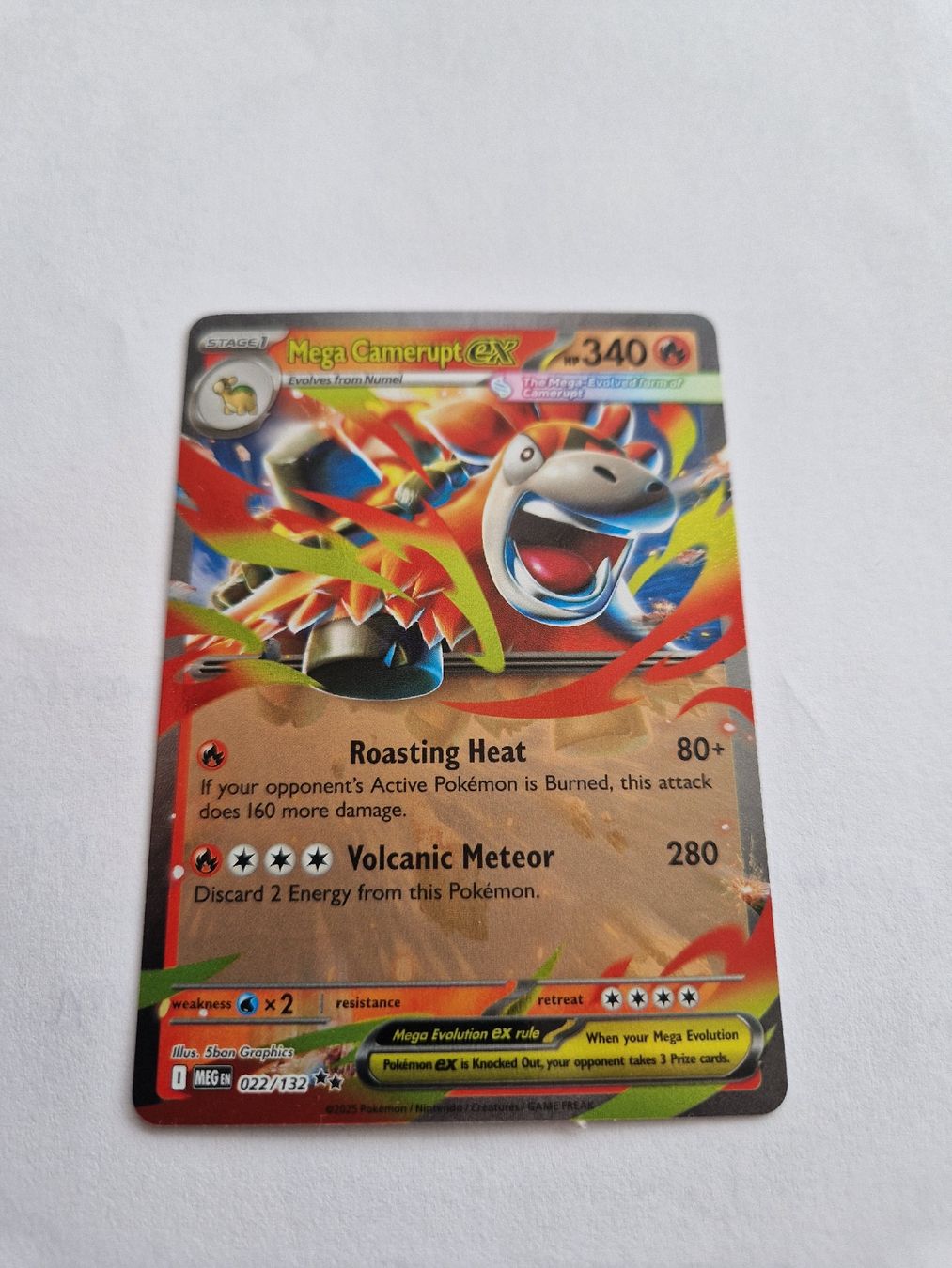 Pokémon Carte collezionabili: Mega Camerupt EX - Mega Evolution - EN - Ab 1.-!!! – Nuovo (secondo la descrizione) da Romont FR venduto da raj_sjv9 1