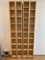4 CD Regale Holz hell 4 Stück guter Zustand