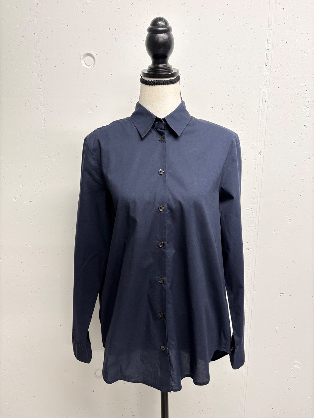 Camicette: Seidensticker Bluse dunkelblau Gr. 36 Baumwolle – Nuovo (secondo la descrizione) da Regensdorf venduto da secondchancefashion