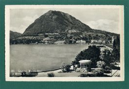 Lugano, Nuovo Quai e Monte San Salvatore, gelaufen, ca. 1940