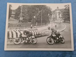 NORTON  1938  FOTO  GRAND  PRIX  SUISSE  GENEVE  VINTAGE