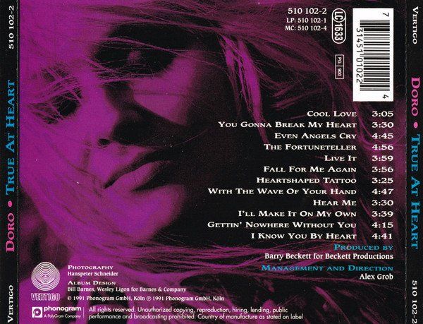 CDs: Doro ‎– True At Heart – Gebraucht aus St.Gallen von CD_jalamusic 1