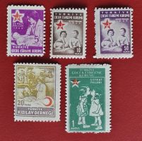 TÜRKEI REPUBLIK WOHLTÄTIGKEIT ROTER HALBMOND 1960** 1963**