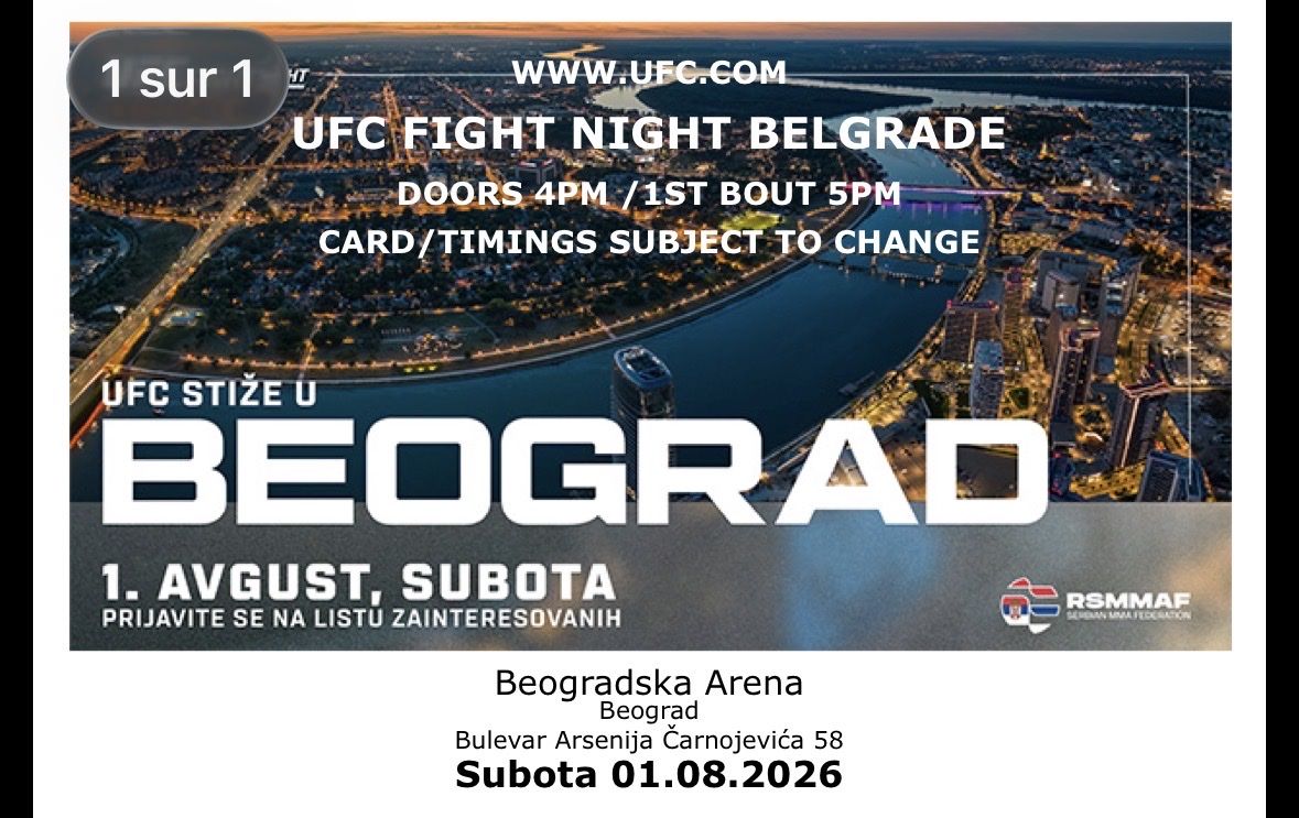 Billets de banque: 2 billets UFC Belgrade - 1er Août  – Neuf avec emballage d'origine à granges-paccot par rom_nl75