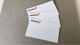 Seltene Swissair Briefkarten, ungebraucht, Vintage Design