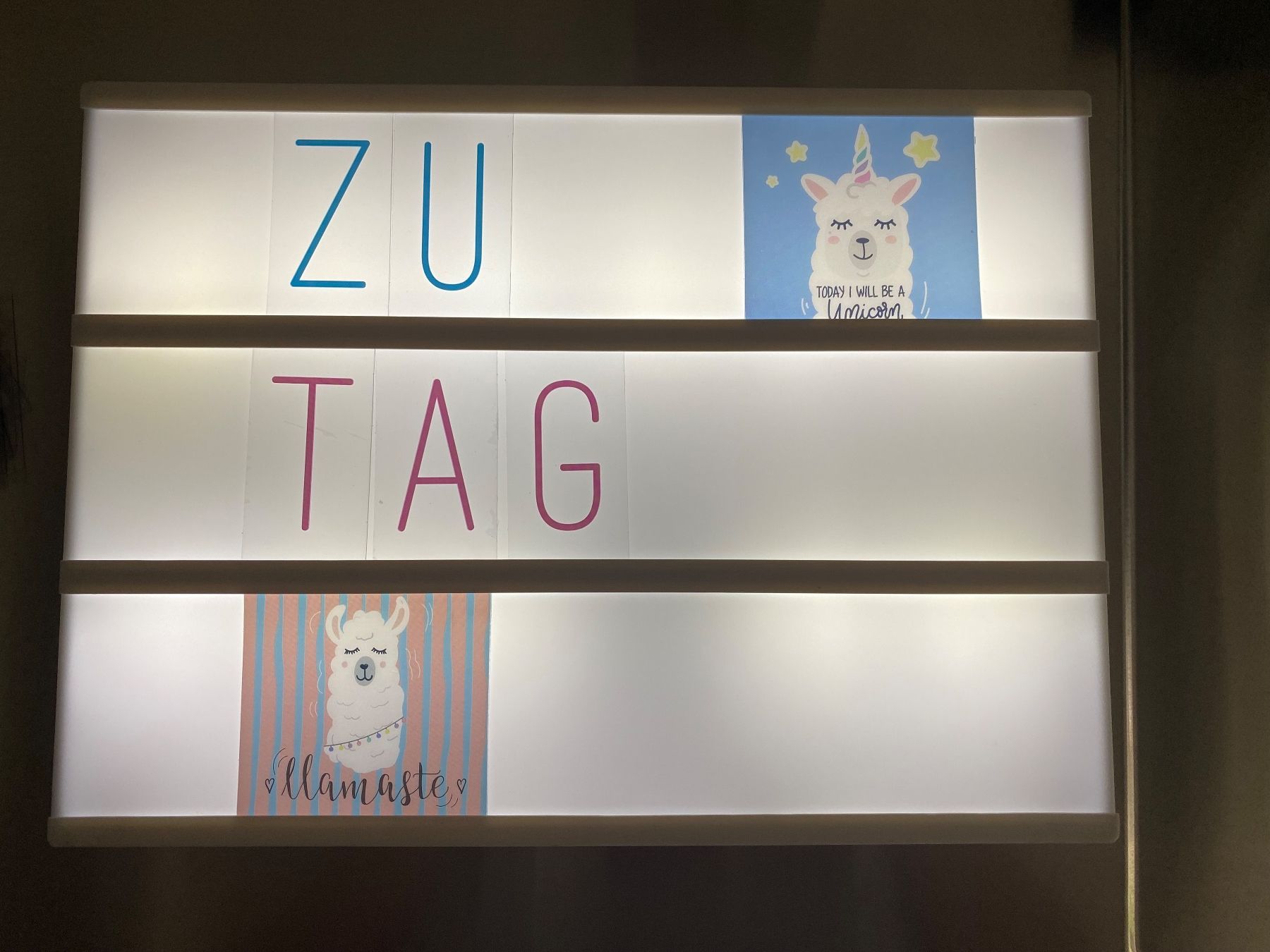 Migros Alle Dekorationen: Message Light Box – Gebraucht aus Winterthur von nor_qtg7 1