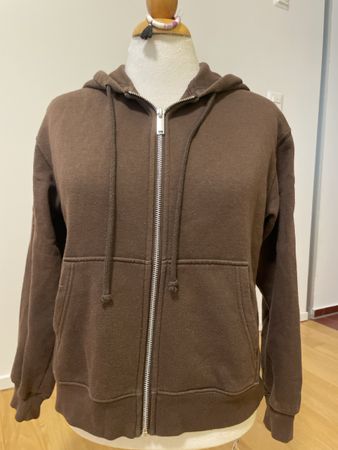 H&M Divided Hoodie Reissverschluss braun Grösse XS Zustand g