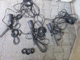 3x Spiess-Garten-Spotlampen für E27, mit je 13m Kabel