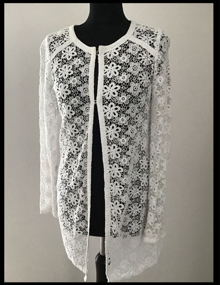 Taifun Giacche: Taifun, Elegante, weisse Spitzenjacke – Nuovo (secondo la descrizione) da Liestal venduto da ell_6xc7 1