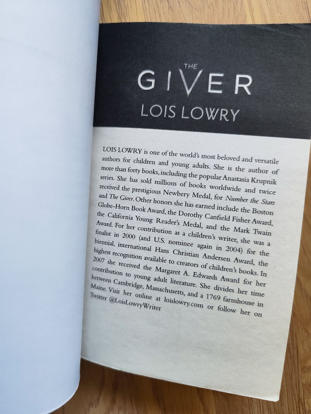 Bücher: The Giver Lois Lowry – Gebraucht aus Mägenwil von VintageGirly 7