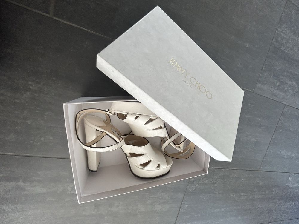Jimmy Choo 39 white summer pumps 1