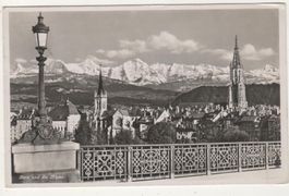 Ansichtskarte Bern und die Alpen 1942