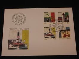 Pro Patria FDC 1999 Nr. 264 - 267 Kulturgüter + Landschaften