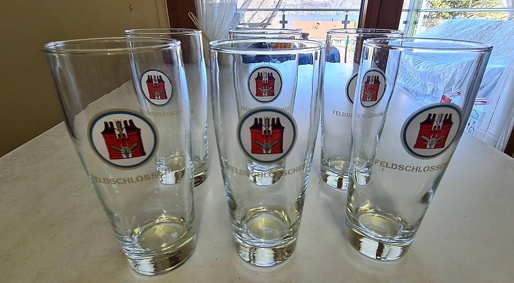 Bicchieri: Biergläser Feldschlösschen  – Usato da Leissigen venduto da domino55