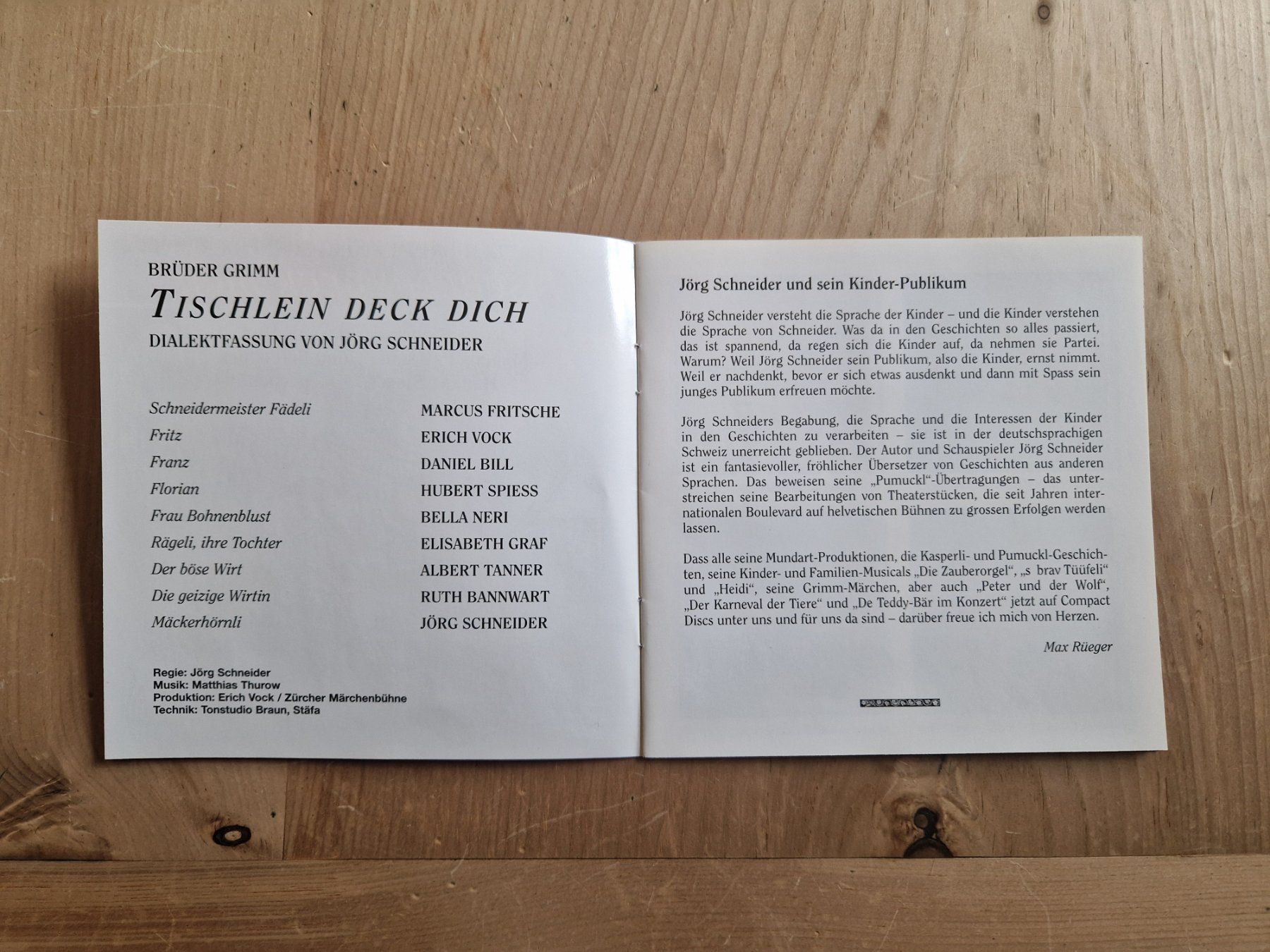 CD & DVD vergini: Tischlein deck dich (Brüder Grimm) – Usato da Teufen AR venduto da trueblue84 1