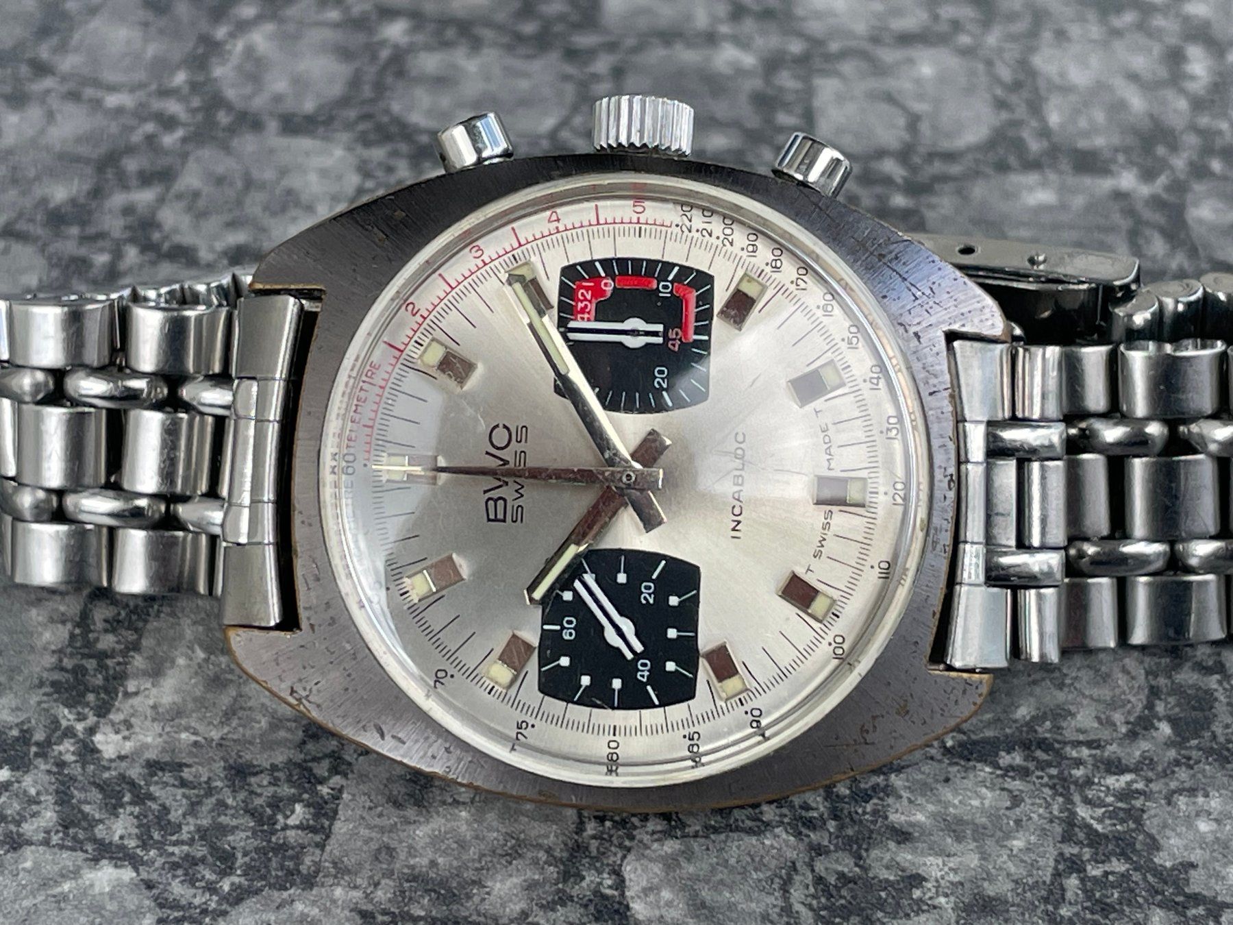 Orologi: Vintage BWC Swiss Chronograph – Usato da St. Gallen venduto da sqzxm72