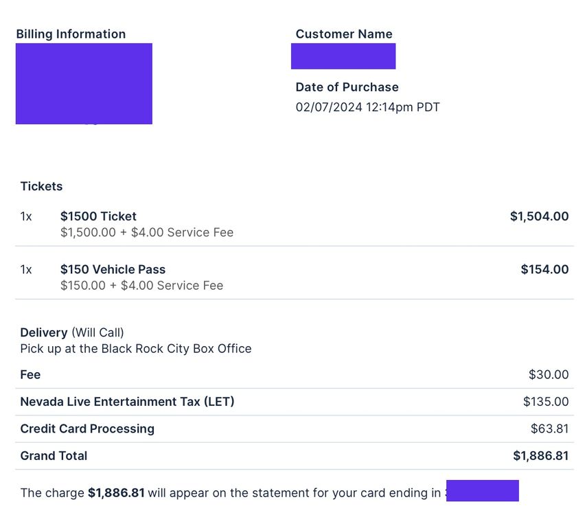 1x Burning Man Ticket + Vehicle Pass 2024 (FOMO Sale) Kaufen auf Ricardo