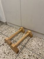 Low Parallettes aus Holz, neuwertig