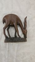 Statua etnica in legno scuro