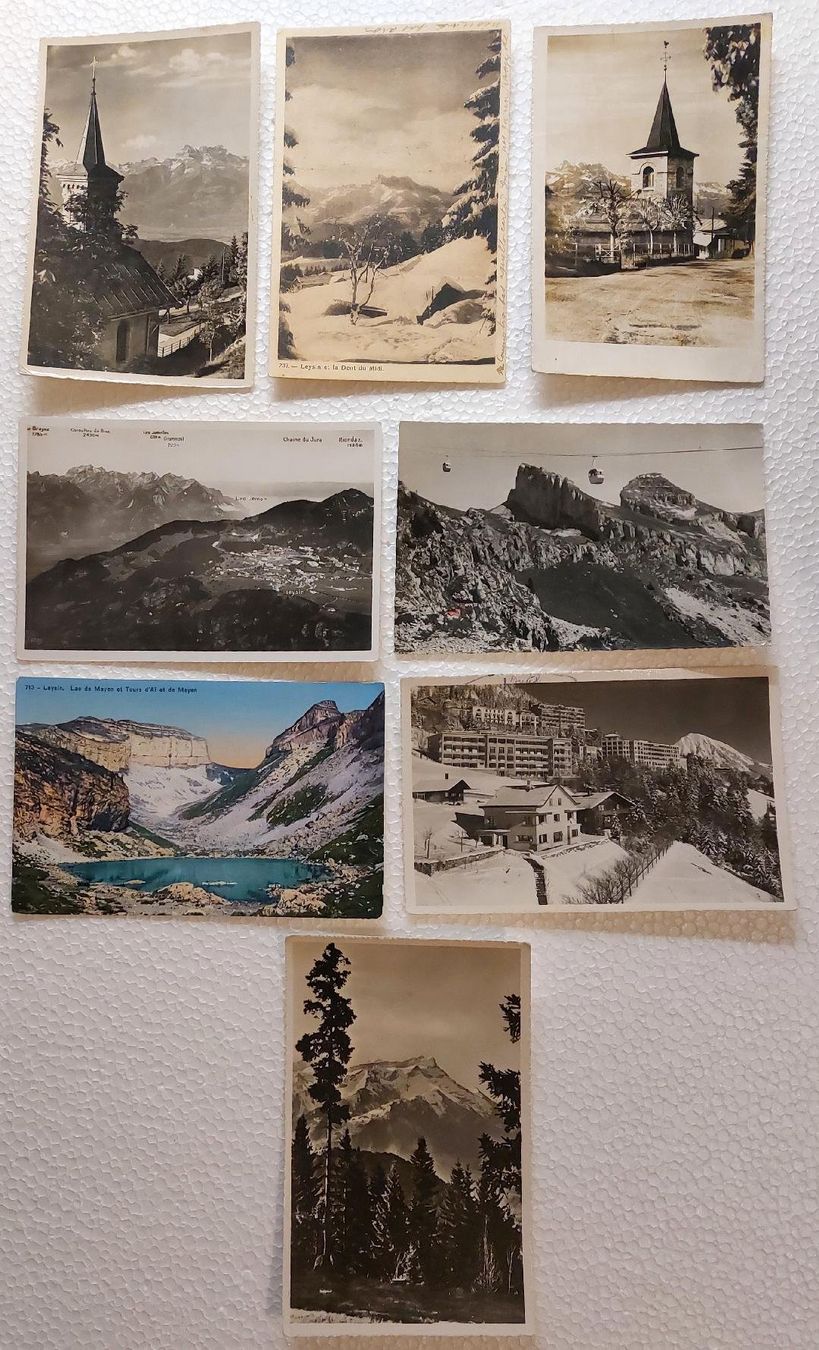 Cartoline postali: LEYSIN - Lot de 8 cartes – Usato da Delémont venduto da Domdom1