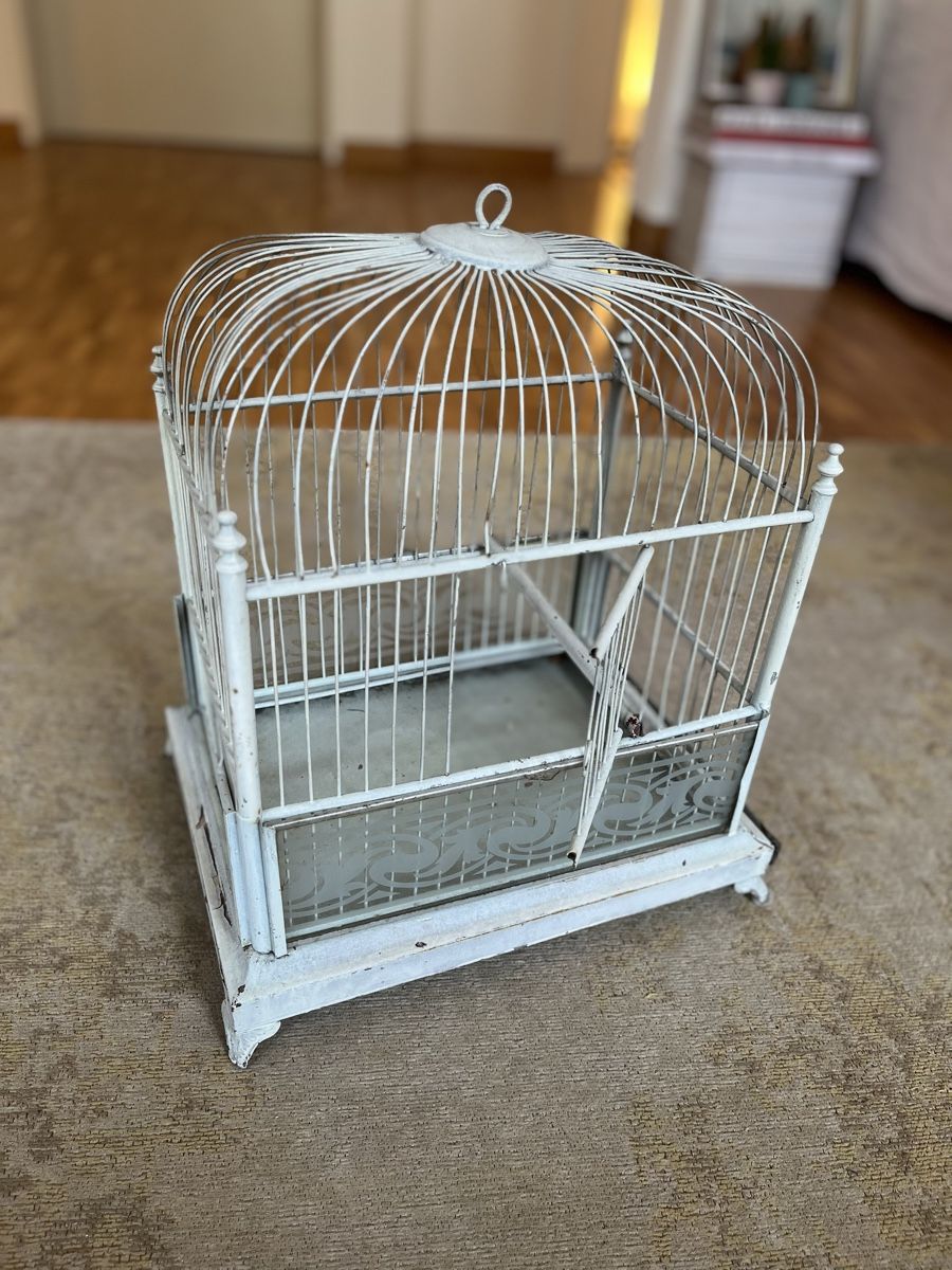 Käfige, Transport & Sicherheit: Antiker wunderschöner Art Deco Vogelkäfig – Gebraucht aus Zürich von Starstone 1