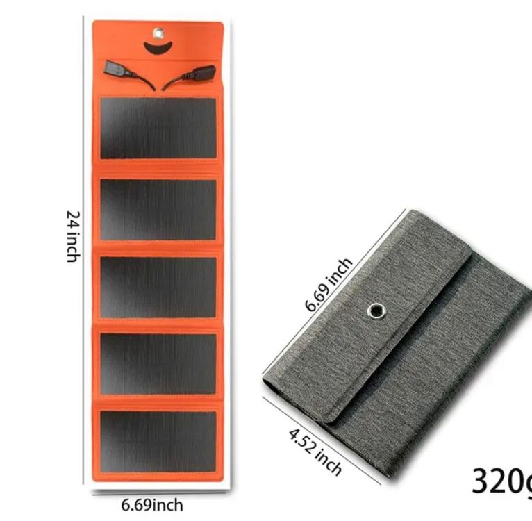 Dispositivi a energia solare: Flexibles Solarpanel 5V, 2 USB, 10 Watt, Telefon & Powerbank – Nuovo e nell'imballaggio originale da St. Gallen venduto da Stirnrunzler 9