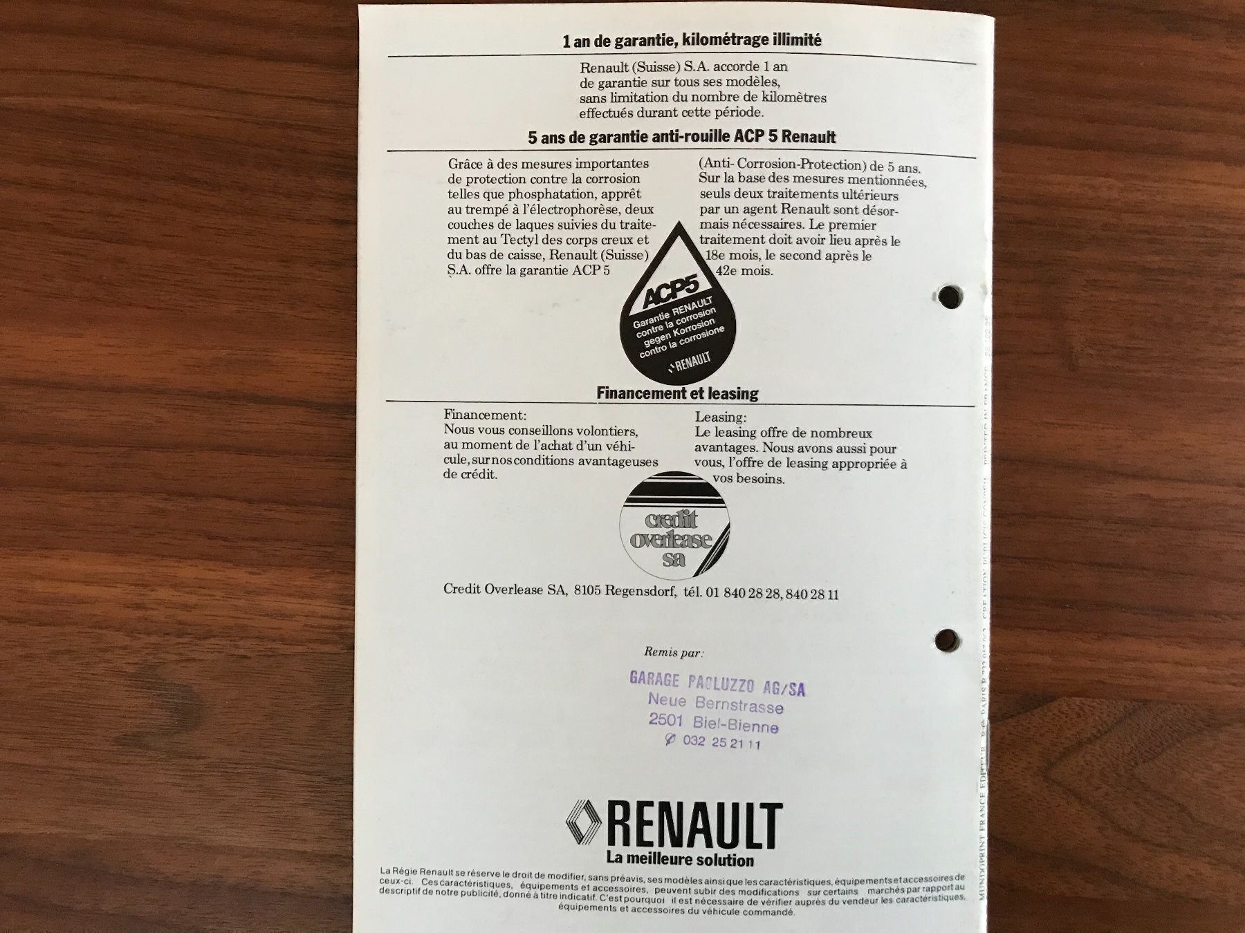 Renault Automobili: Renault 18 Prospekt – Usato da Balterswil venduto da Jeko1967 7