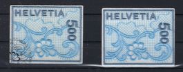 2000 St Galler Stickerei gestempelt +  postfrisch