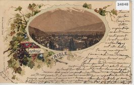 Souvenir de Aigle - Litho