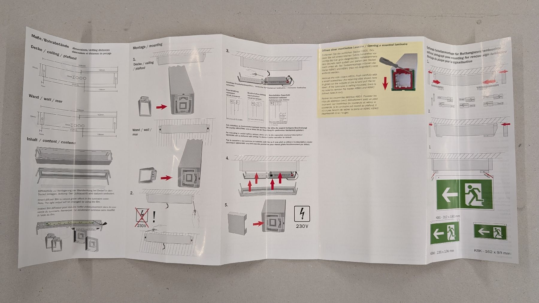 Lampadari & plafoniere: Notleuchte Typ KBU013SC Notbeleuchtung – Nuovo e nell'imballaggio originale da Volketswil venduto da mar_c5pv 6