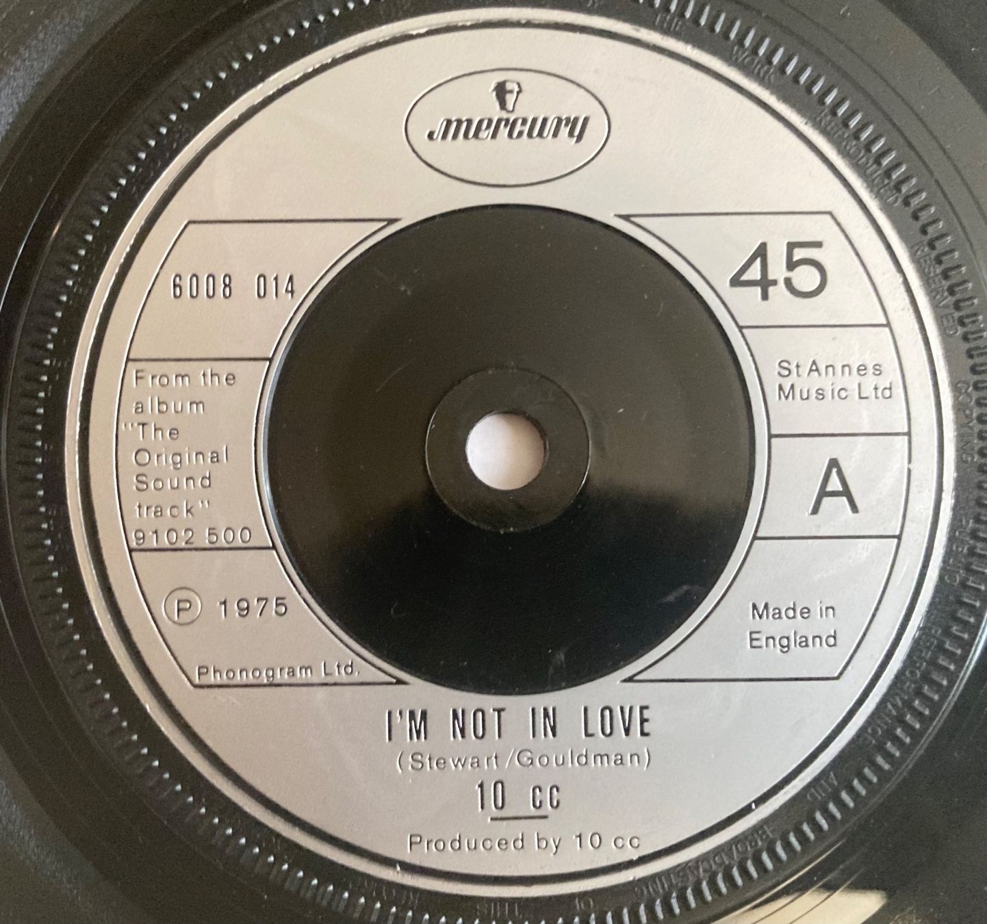 Vinyles: 10CC - I'M NOT IN LOVE – D'occasion à Poliez-Pittet par Newtown-Records 2