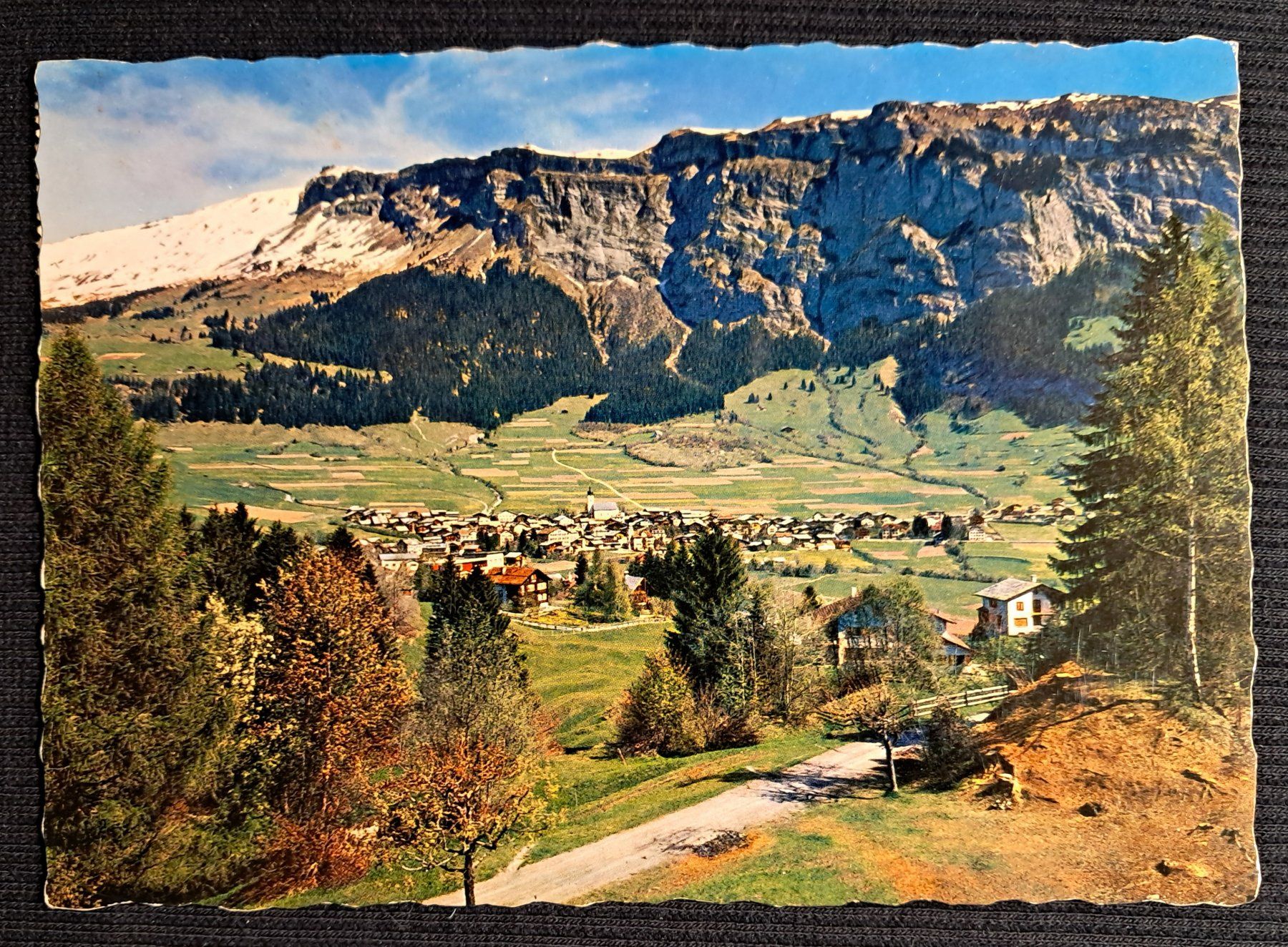 Ansichtskarten: FLIMS DORF 1958 - EINIGE MANGEL – Gebraucht aus Ponto Valentino von giorgia06