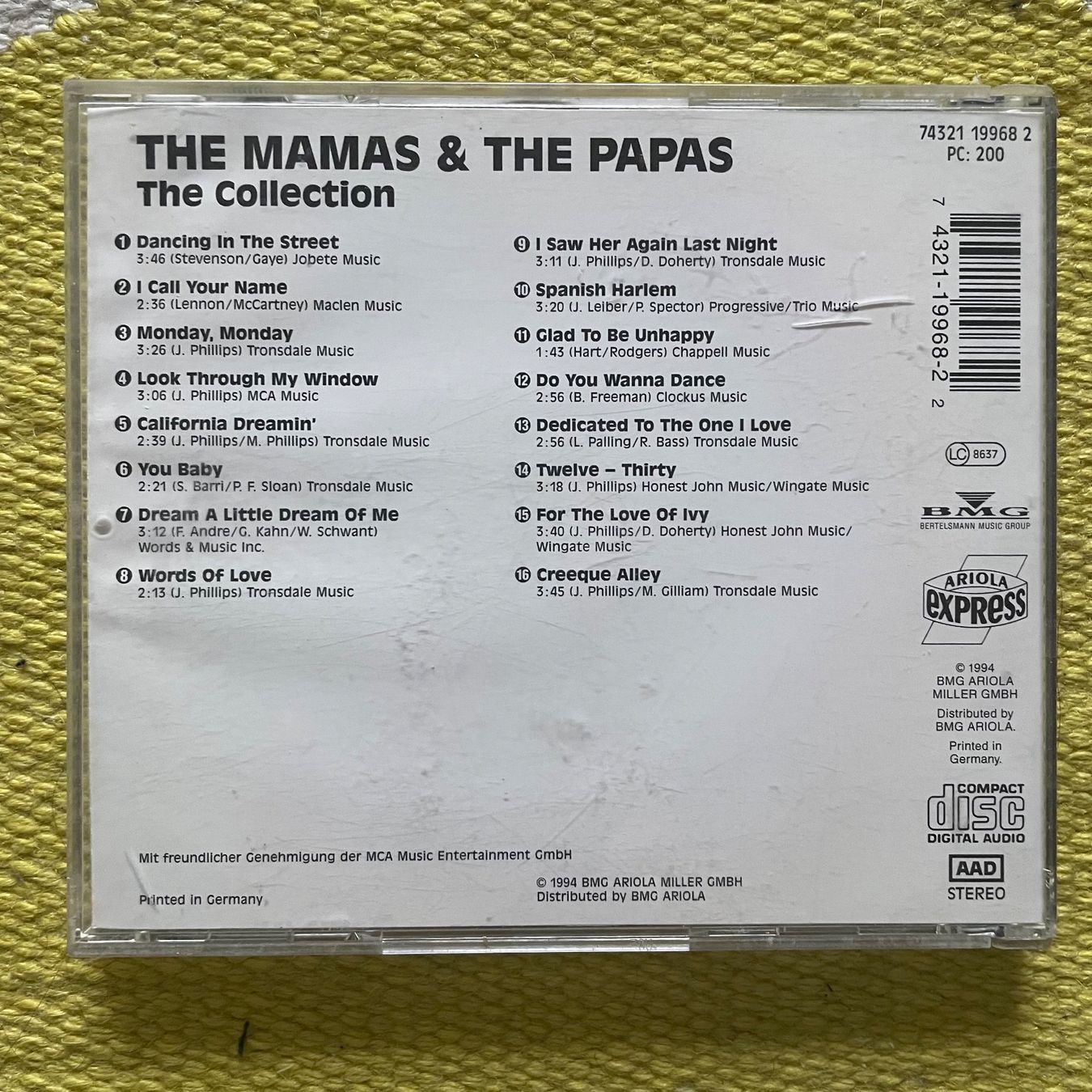 CDs: THE MAMAS&THE PAPAS-THE COLLECTION – Gebraucht aus Rorschacherberg von CD-Roli 1