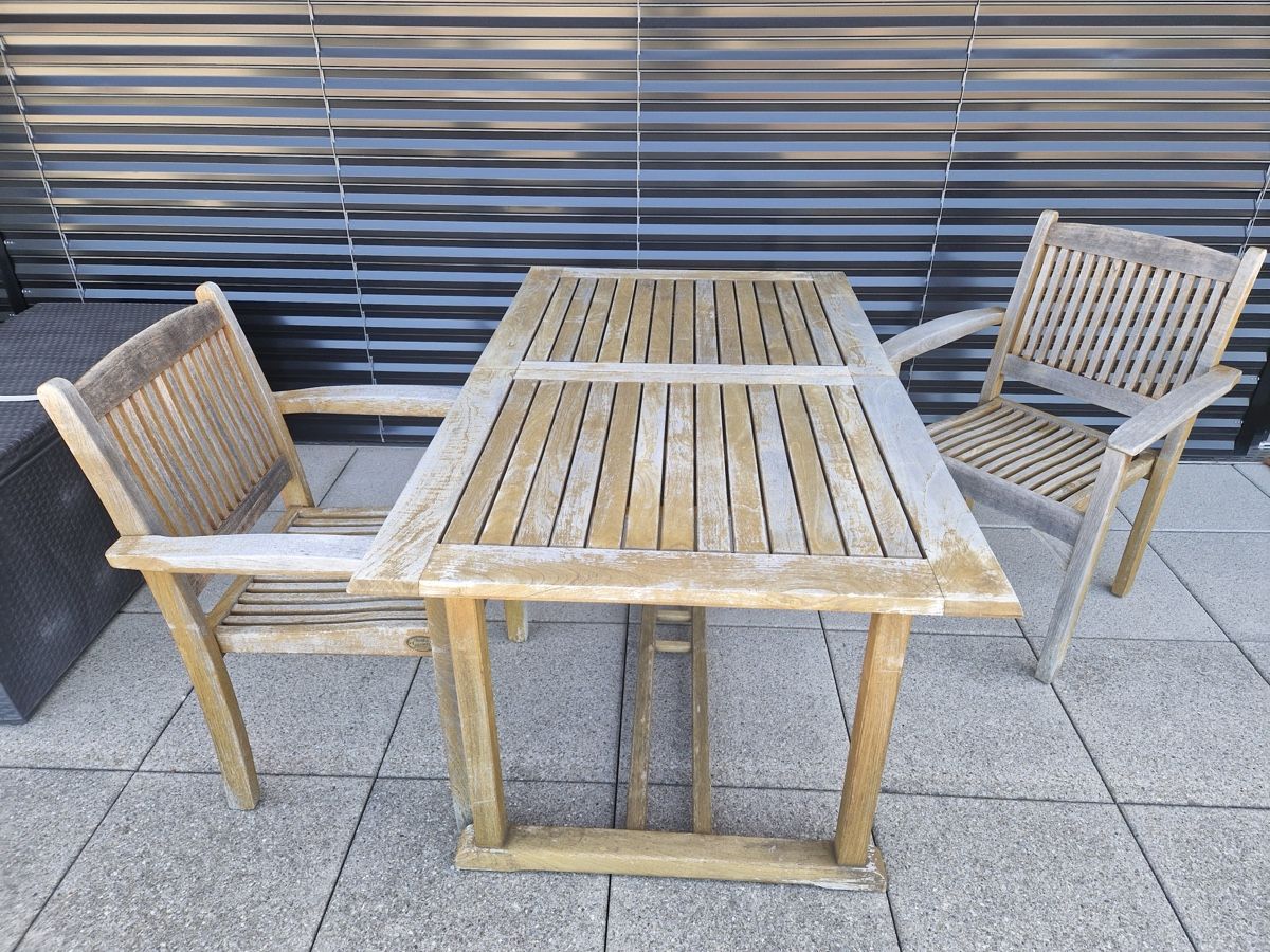 Set de table et chaises: Gartenmöbel- Tisch u. 4 Stühle – D'occasion à Zürich par gucks 2