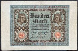 Historische 100 Mark Reichsbanknote, 1. November 1920