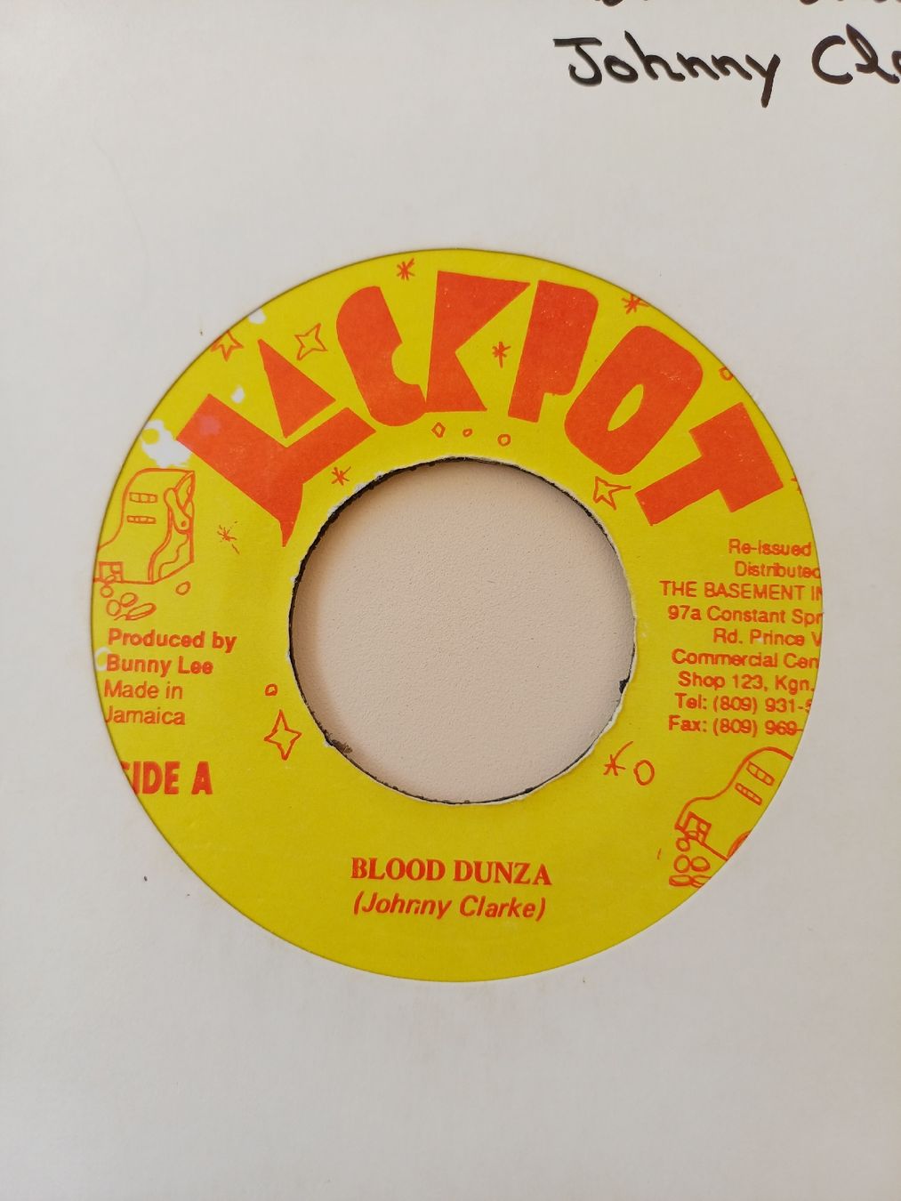 Dischi in vinile: Johnny Clarke "Blood Dunza" 45t  – Usato da Begnins venduto da Drastic-Sound