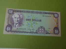 Jamaica 1986, 1 Dollar - ungefaltet