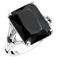 Neuer Thomas Sabo Ring aus Silber mit Onyx.  Gr.54
