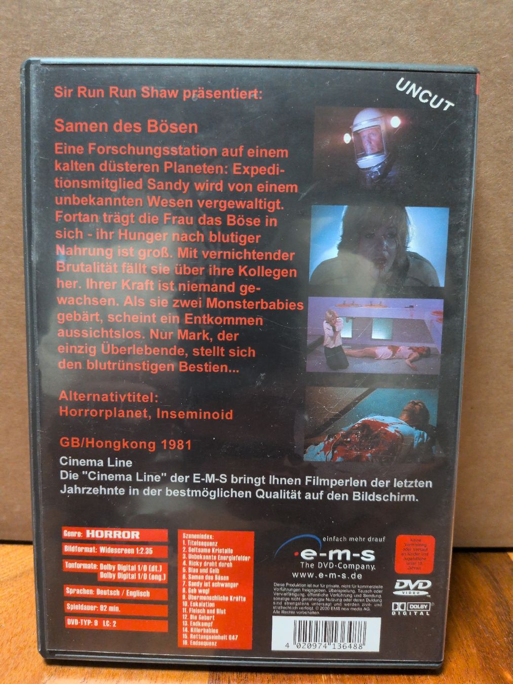 Tutti i DVDs: Samen des Bösen – Usato da Thun venduto da Pizzamike 1