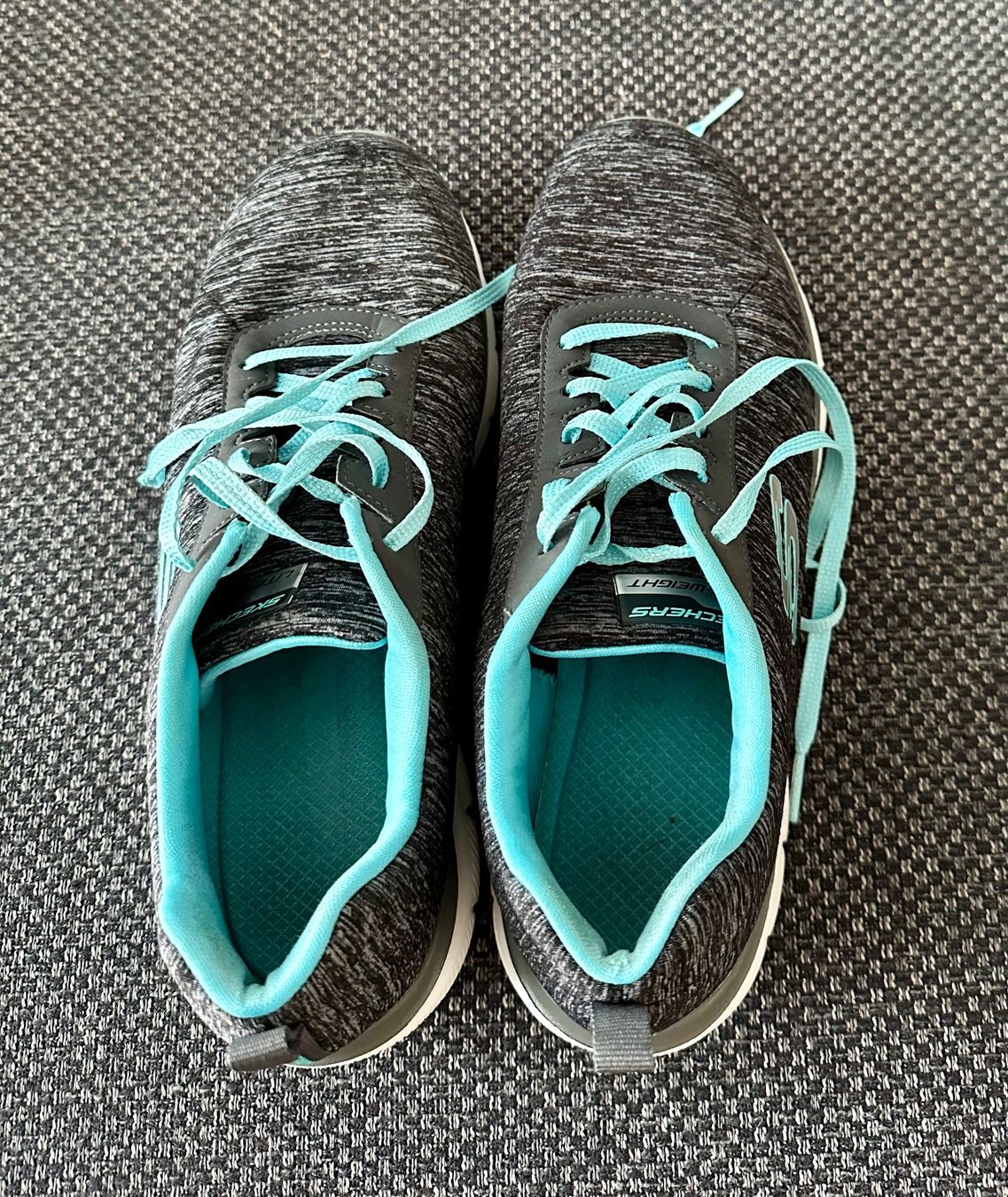 Skechers Damenschuhe: Skechers Sneaker, grau/blau, Grösse 40 – Gebraucht aus Wallbach von paxnic 3