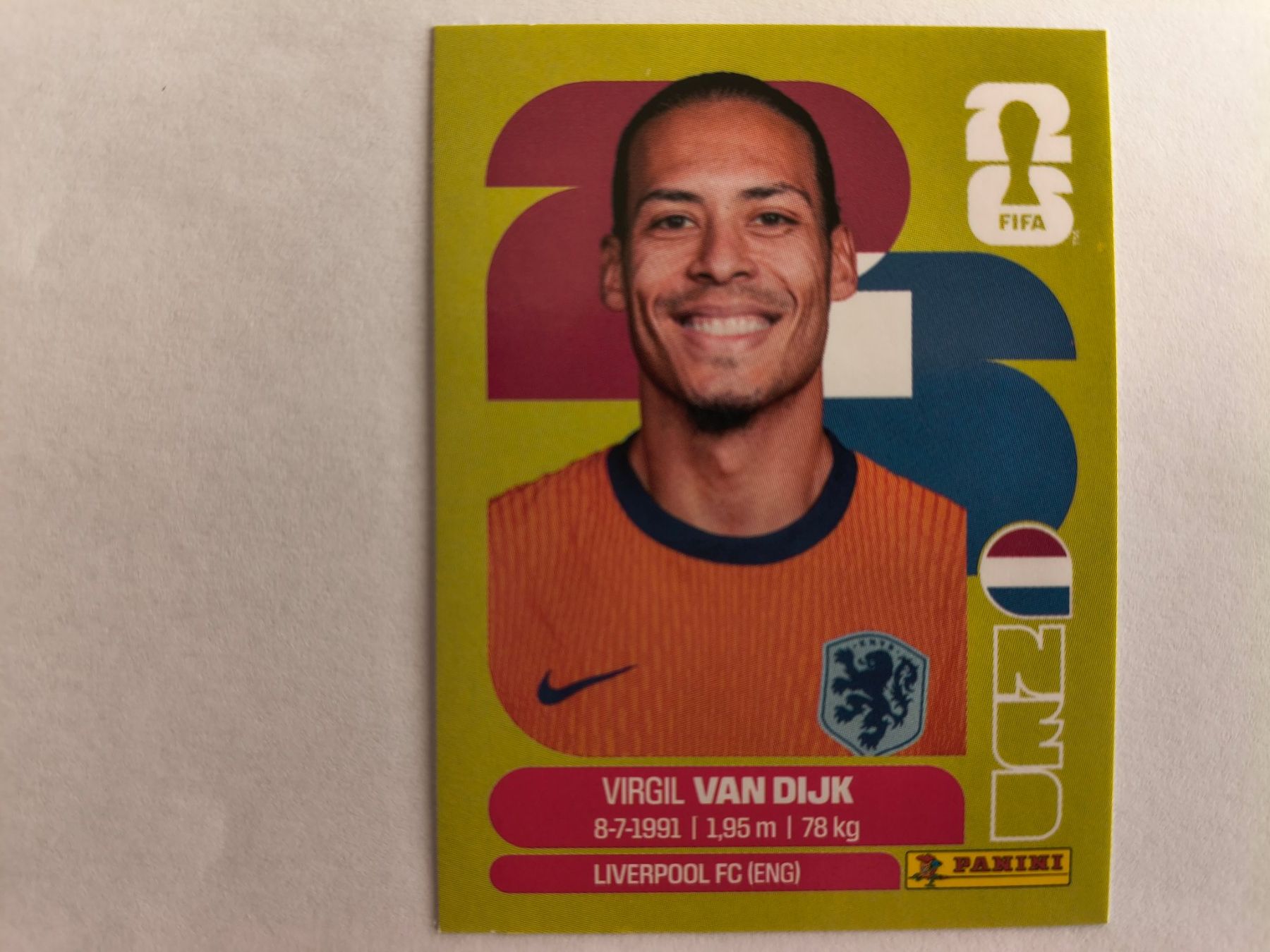 Panini Cartes à collectionner: W Cup 2026 Hollande N°3 Van Dijk – Neuf (Voir description) à Fontainemelon par cathare67