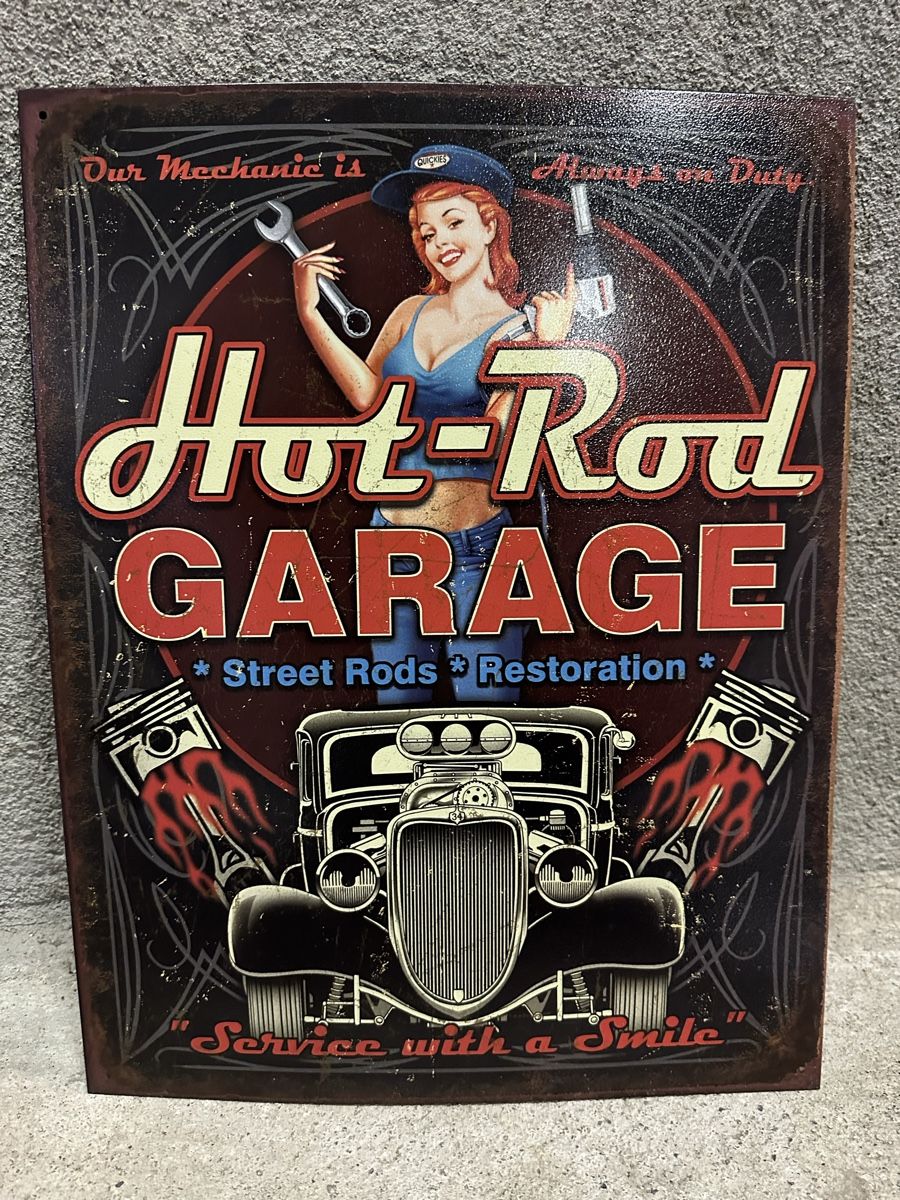 Insegne: Hot rod Garage pin up – Usato da Reinach AG venduto da rares75