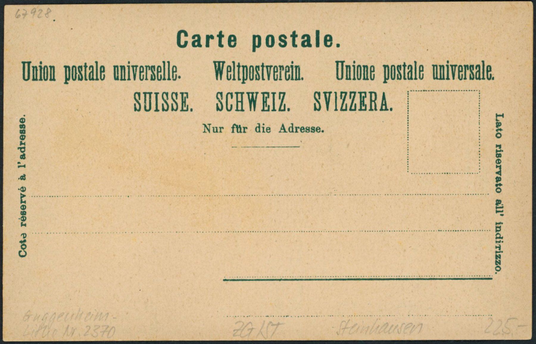Cartoline postali: ZG Steinhausen - Litho – Nuovo (secondo la descrizione) da Schindellegi venduto da leecollect 1