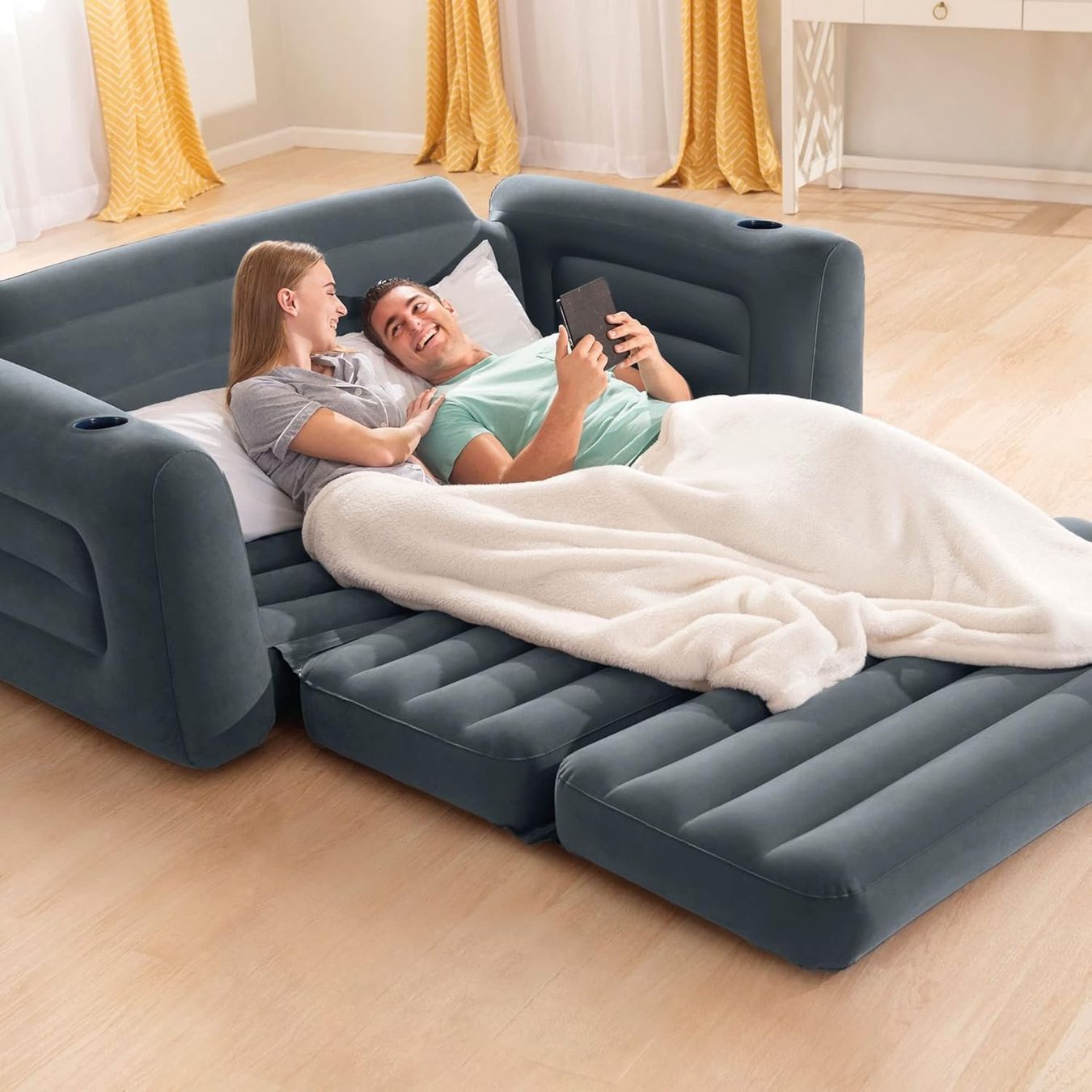 Divani: Intex Aufblasmöbel Sofa Pull-Out Sofa 2 Perso. 127x231x66 cm – Nuovo e nell'imballaggio originale da Fislisbach venduto da IboTrade 4