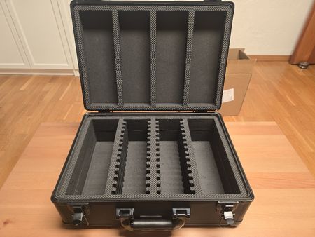 Sammelkarten-Koffer / Transportkoffer mit Schaumstoffeinlage