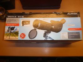 Auriol Spektiv 20-60x60 mit Stativ und Tasche neu
