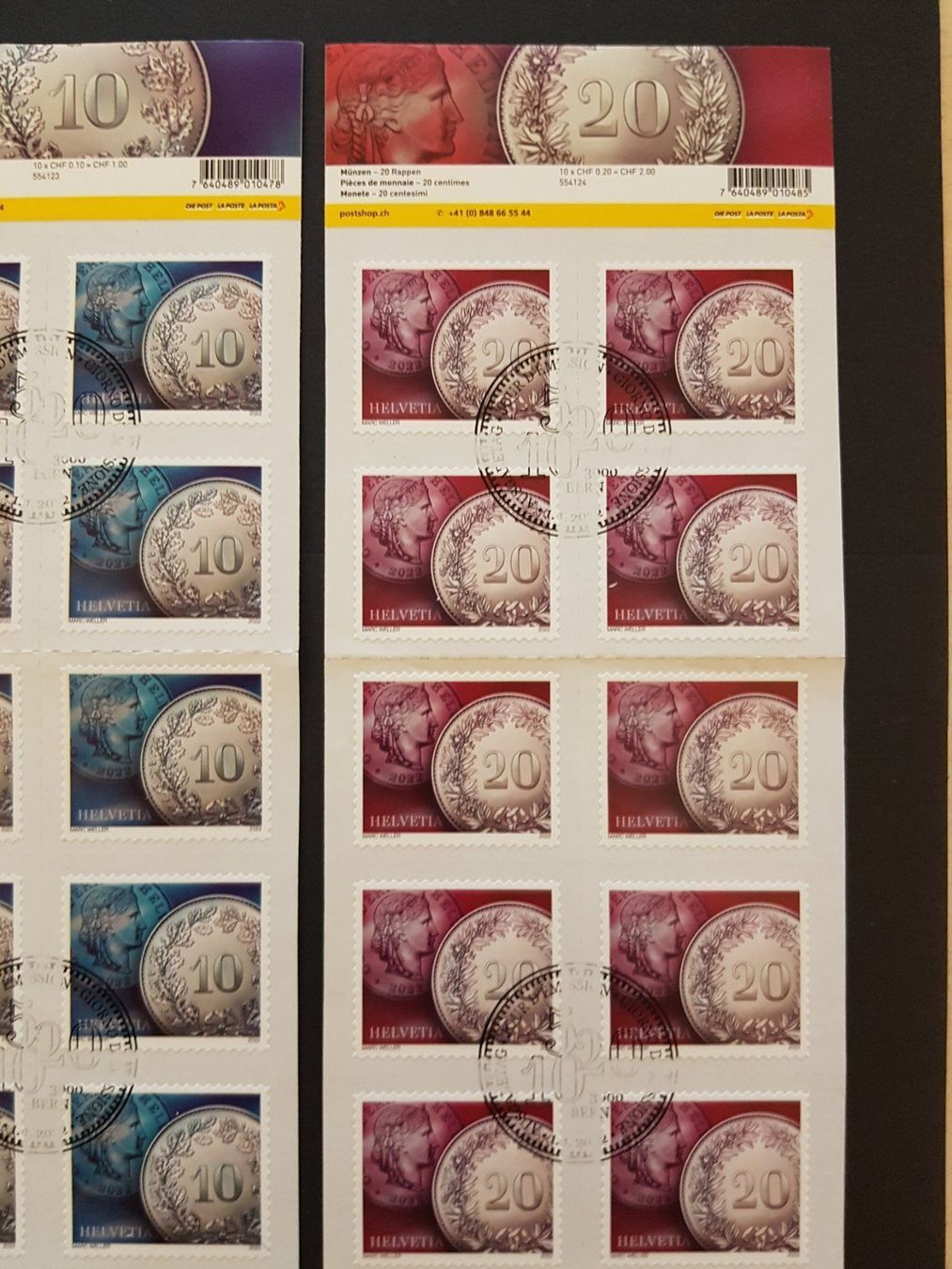 Tutti i francobolli: 5Rp. - 20Rp. Bogen mit 1.Tagsstempel! – Nuovo (secondo la descrizione) da Luzern venduto da Iorek_Byrnison 6